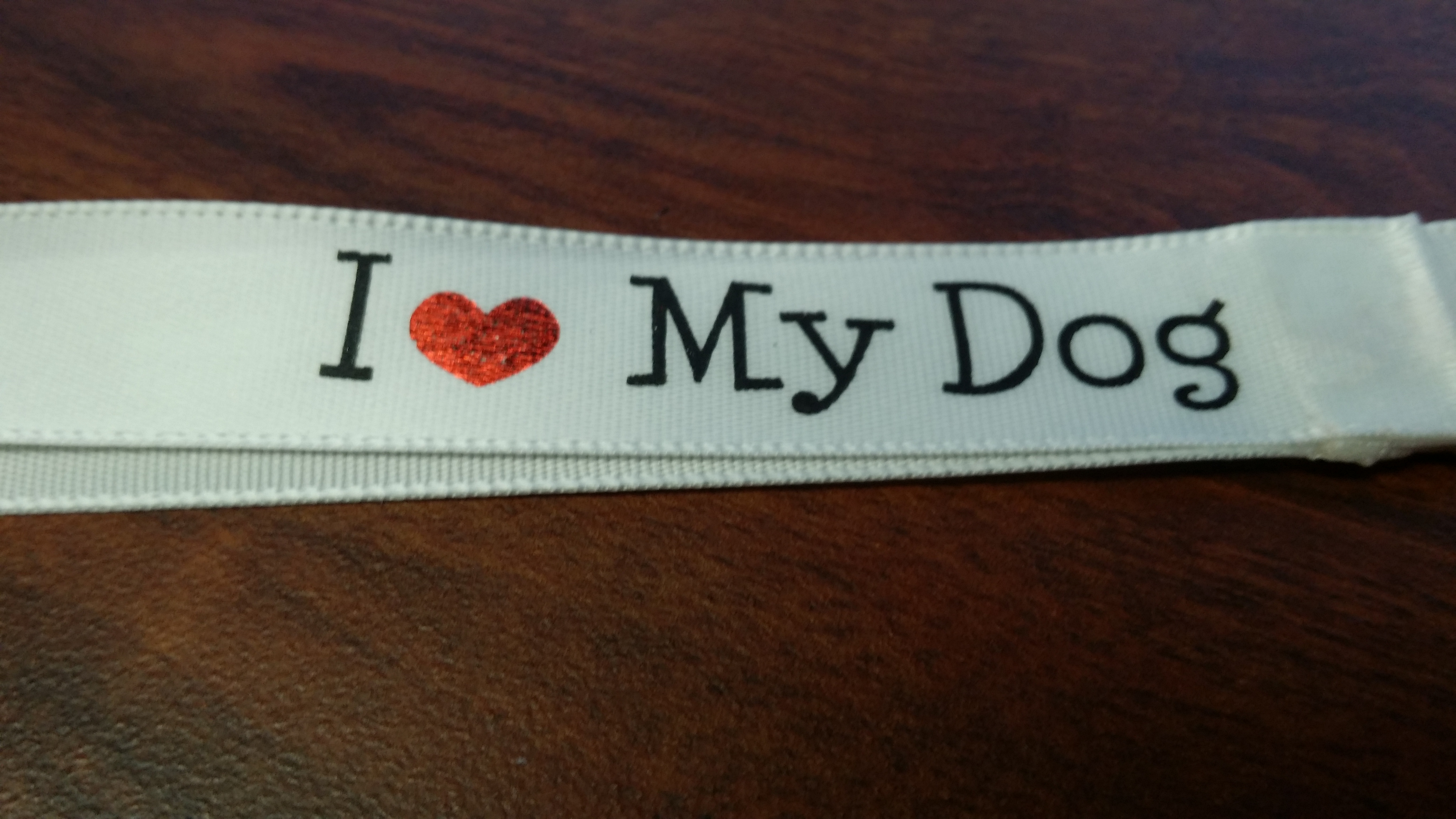 I Heart ( Love ) My Dog Clicker / Keychain Leash